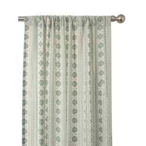Ambesonne  Green Tribal Geometric Window Curtains 56x63 2 Panel Set Rod Pocket